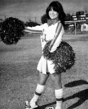 Paula Abdul as a Van Nuys High School cheerleader